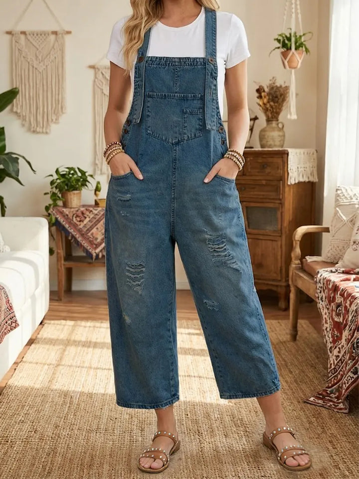 Aurevia | Vintage-look denim dungarees