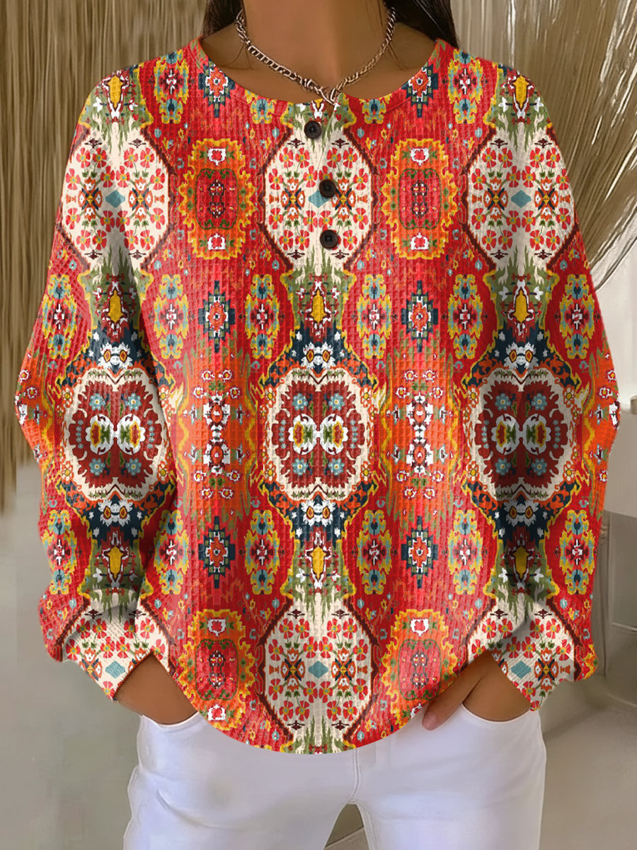 Selma | Jumper with ethnic floral pattern