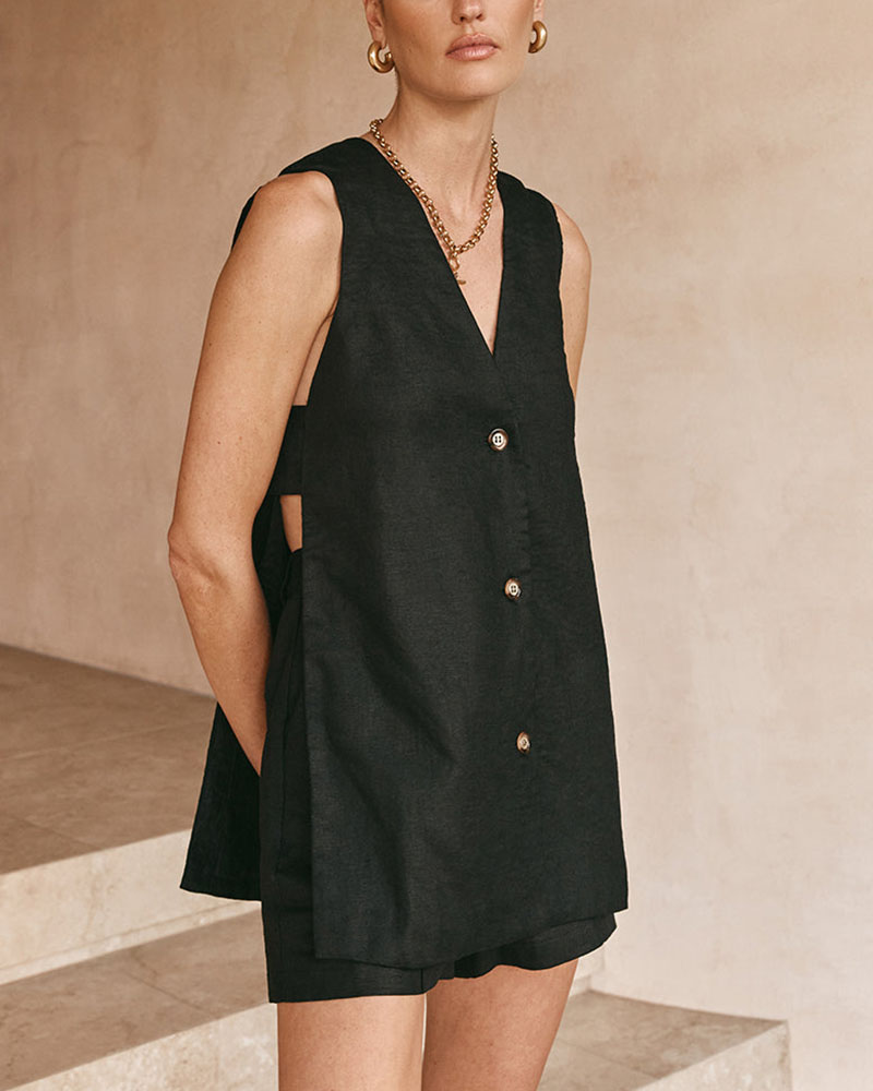 Fiona™ - Sleeveless Button Set