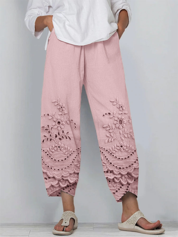 Noelya™ - Printed Lace Trousers