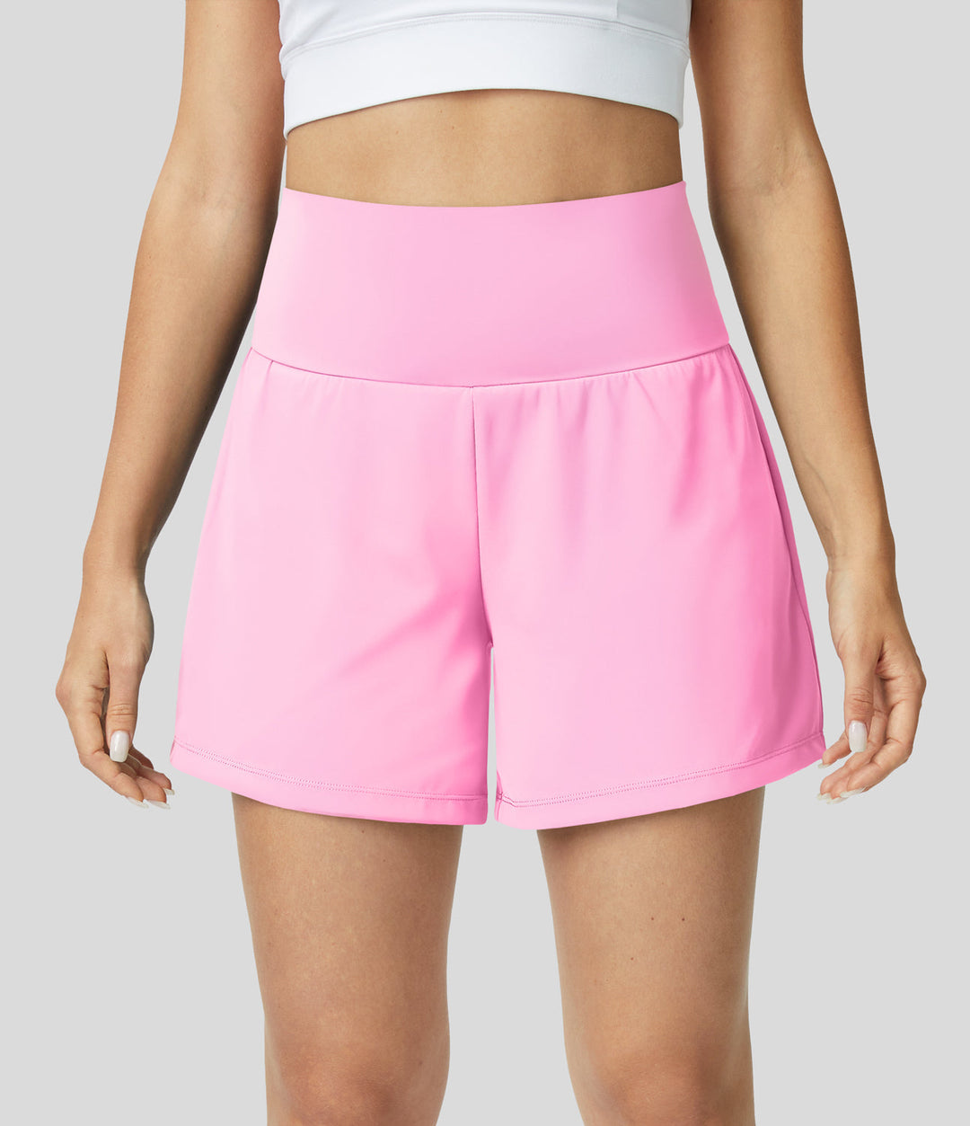Luigia - 2-in-1 High-Waisted Yoga Shorts