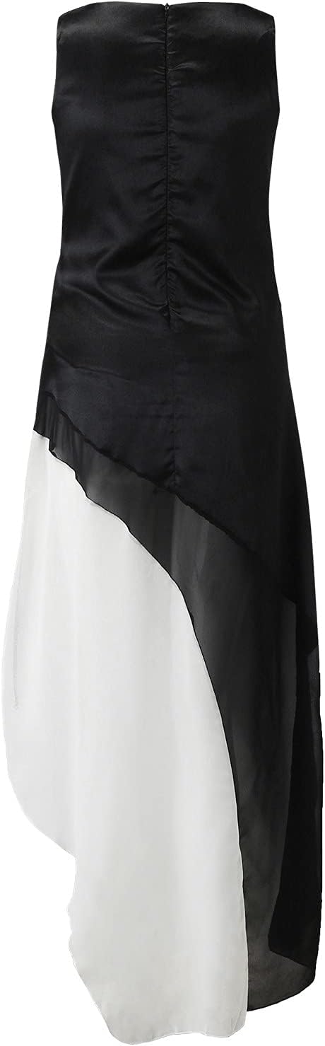 Damen Ärmelloses Bodenlanges Kleid
