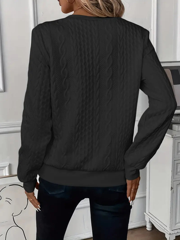 Chloe - Casual Long-Sleeved Zip-Up Sweatshirt