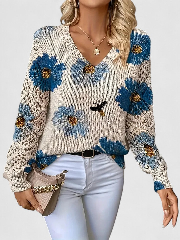 Deborah™ - Casual Floral Pullover