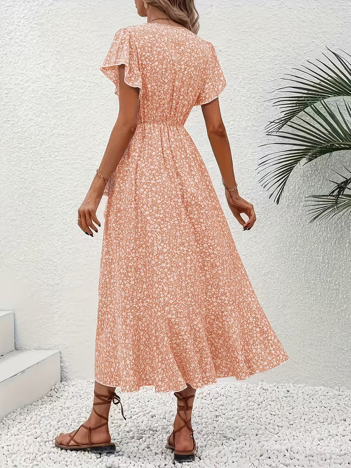 Elara | Flowing, Belly-Skimming Wrap Dress
