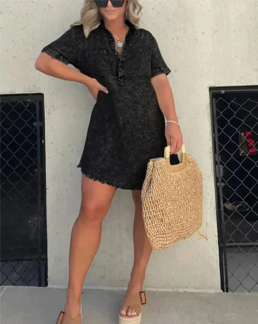 Vera™ - Denim Shirt Dress