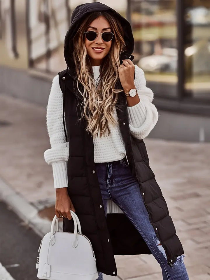 Marzia - Coat With Hood And Buttons On The Front