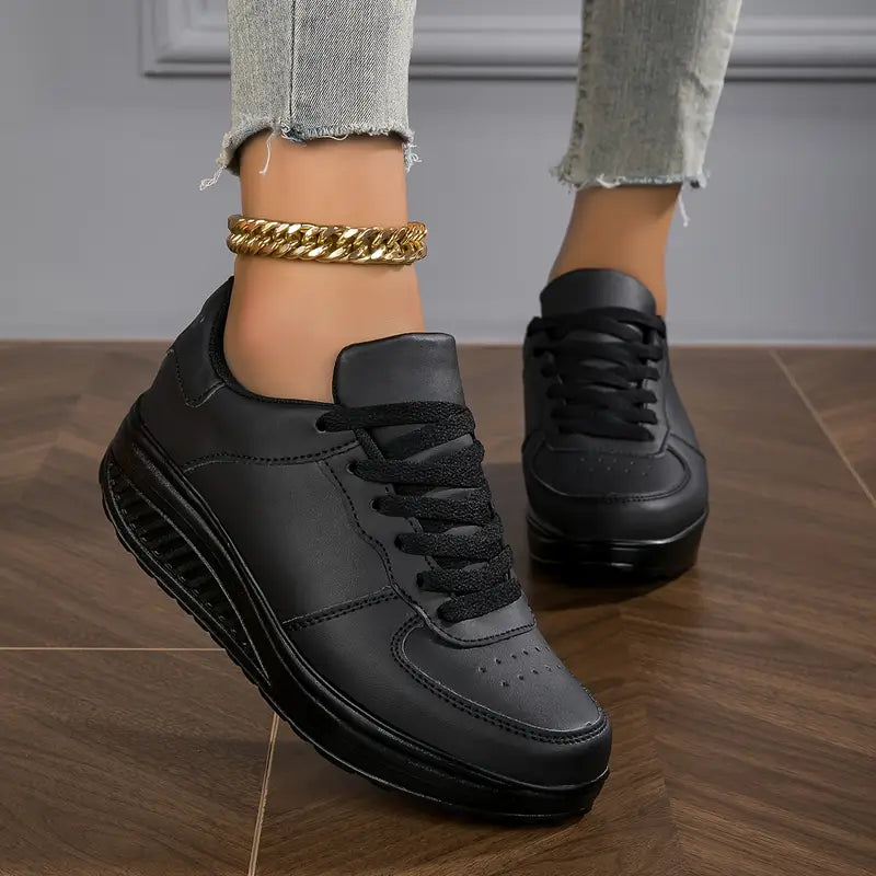 Breathable Platform Sneakers for Women's Fashion