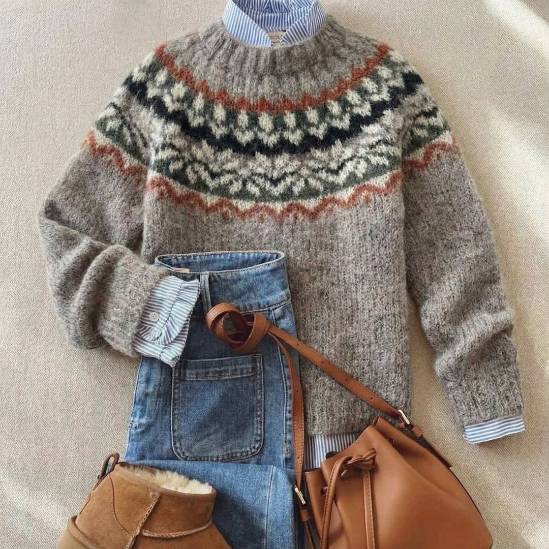 Eleanor | Classic Nordic Heritage Knit Sweater