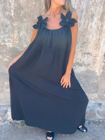 Stacey™ - Floral Dress with U-Neckline