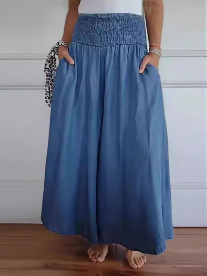 Marlene | Wide-leg cotton trousers for summer
