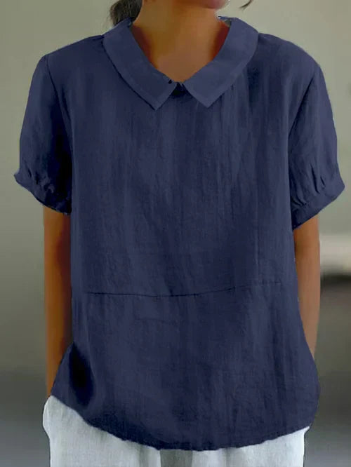 Amalie™ - Relaxed Fit Collared Blouse