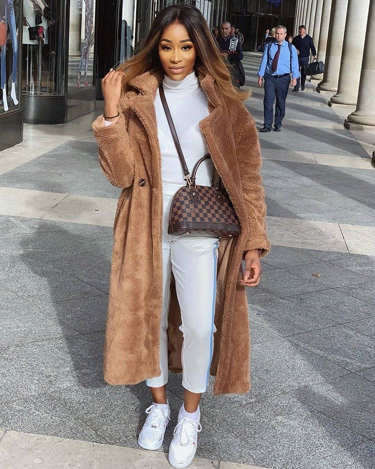Zoe - Long Teddy Coat