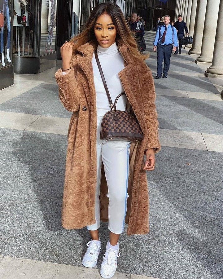 Zoe - Long Teddy Coat
