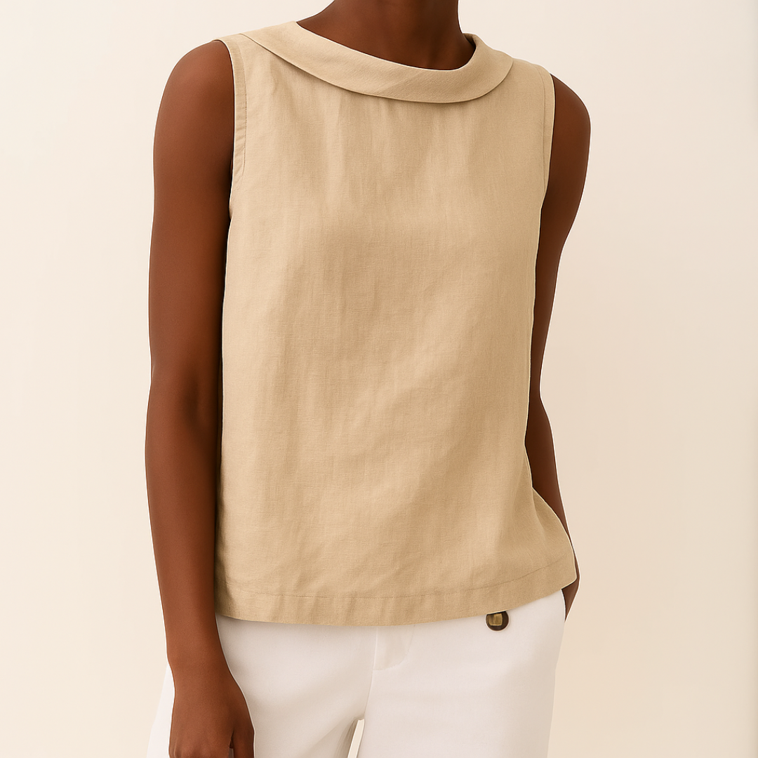 Maria™ | Stylish Sleeveless Top with Elegant Turtleneck