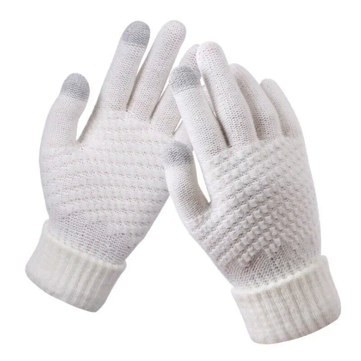 Gestrickte Touchscreen-Handschuhe für Damen