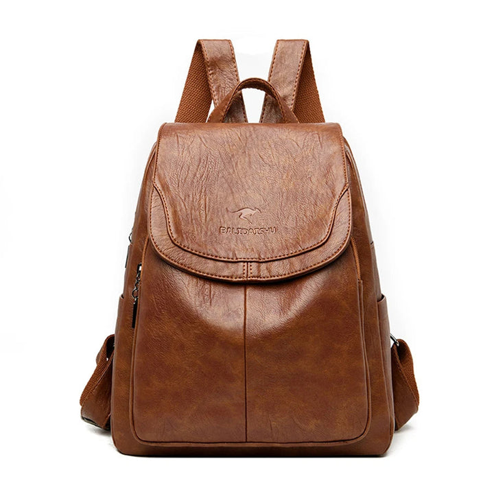 Gwendolyn - Anti-Theft Leather Backpack