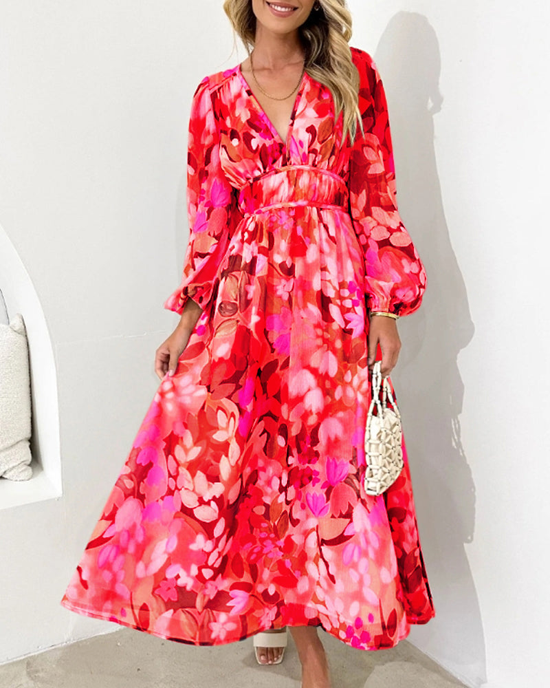 Sofie™ - Elegant Floral Dress