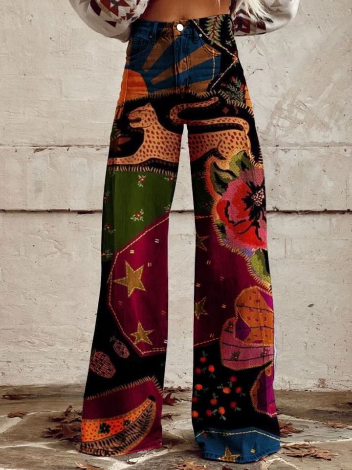 HERMINE VINTAGE WIDE-CUT TROUSERS