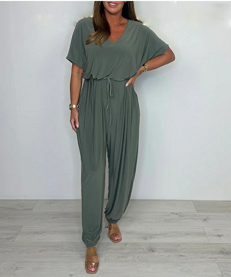 Cora™ - V-neck Tie-Strap Jumpsuit
