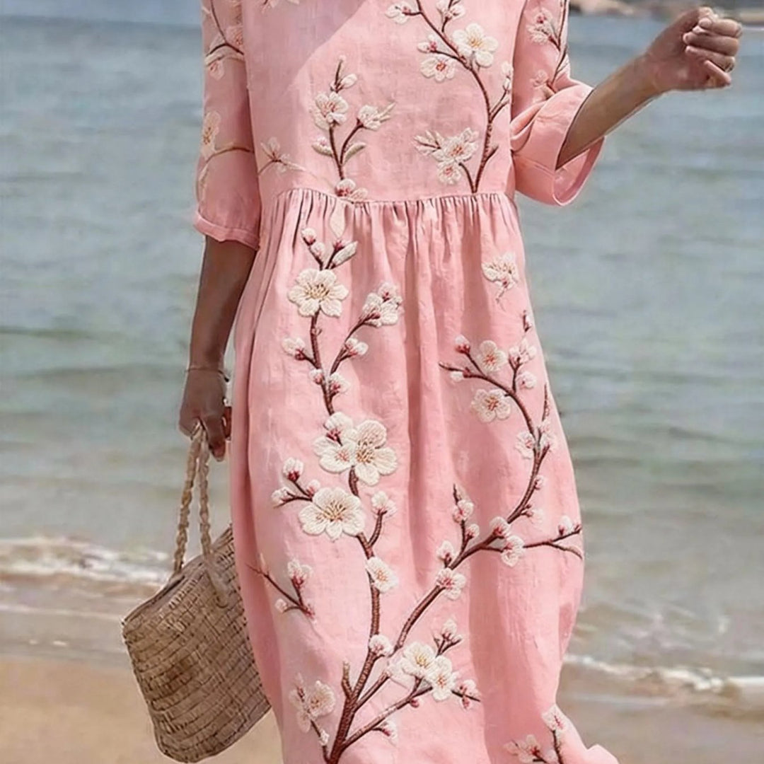 Luna | Casual dress with elbow-length sleeves