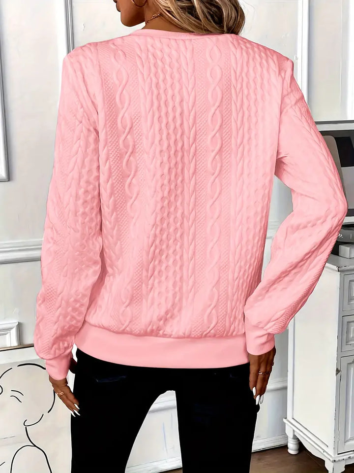 Chloe - Casual Long-Sleeved Zip-Up Sweatshirt