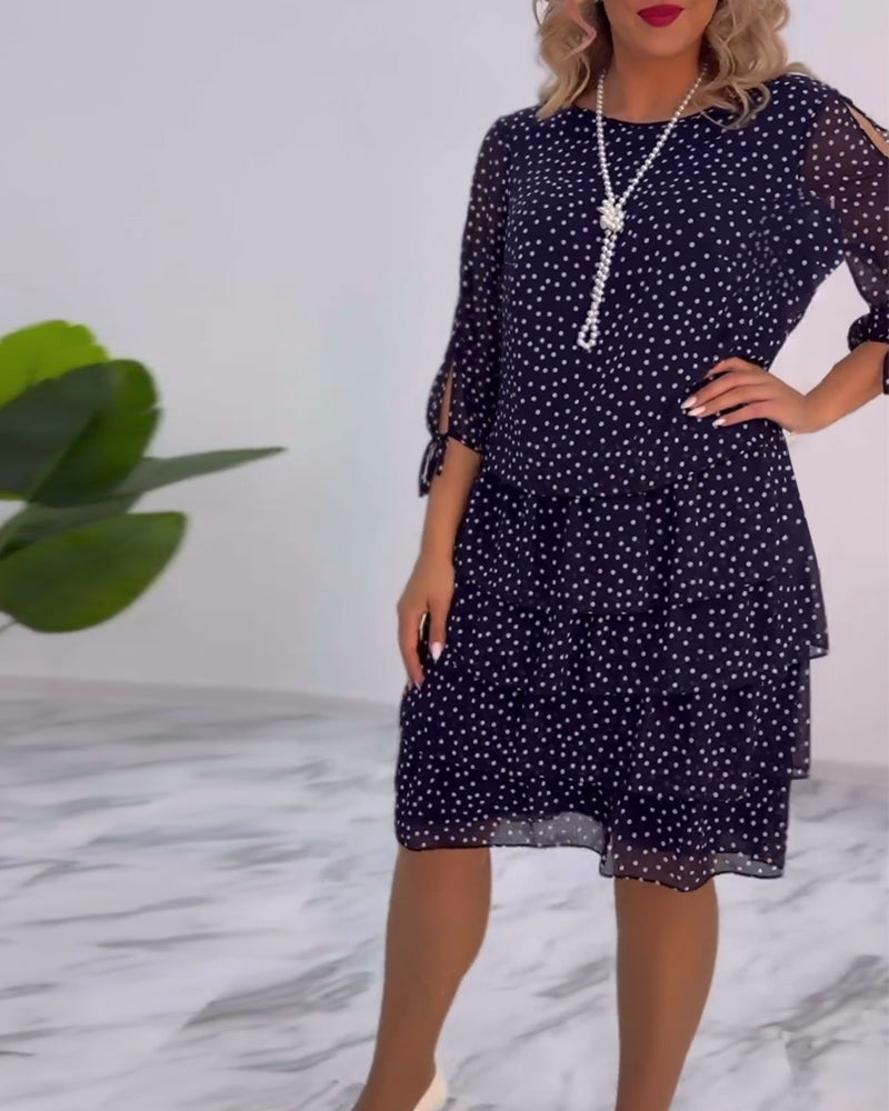 Tilly - Polka Dot Tiered Dress