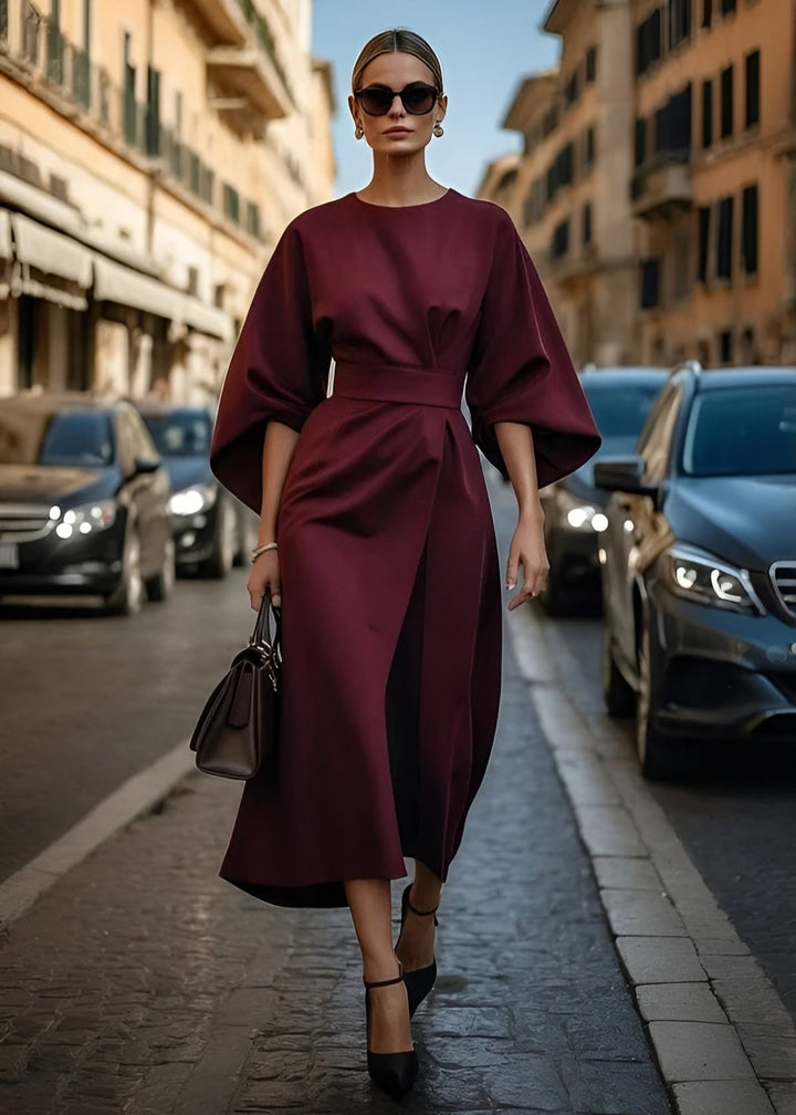 Aurora™ - Flowing Maxi Dress with Belt