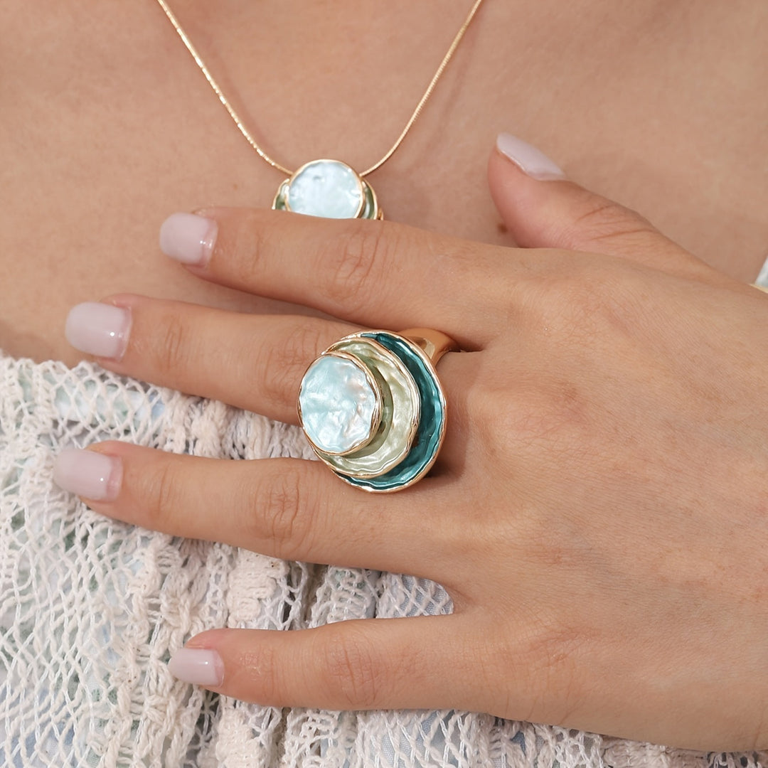 Triple Layer Boho Enamel Ring