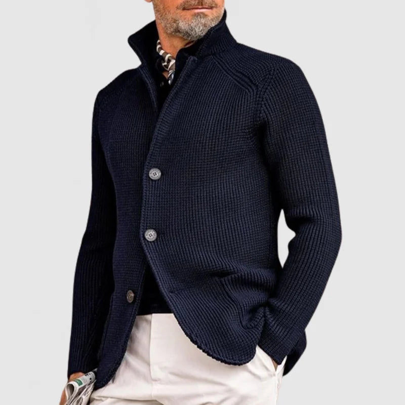 Max | Fine knit men's cardigan with button closure