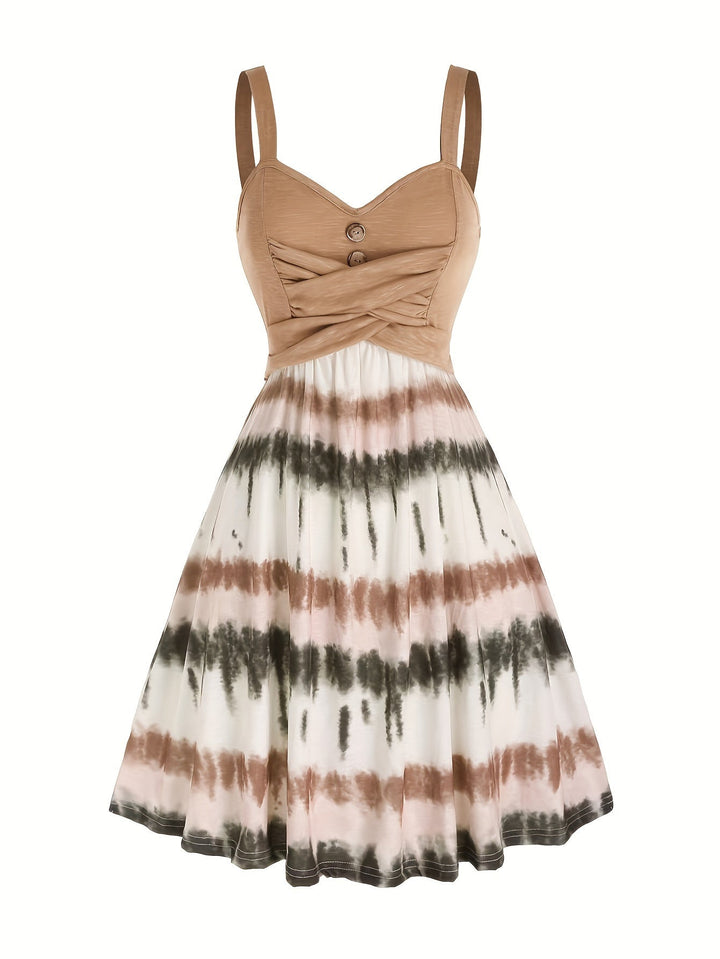 Gisele™ - Comfortable Sleeveless Tie-Dye Summer Dress
