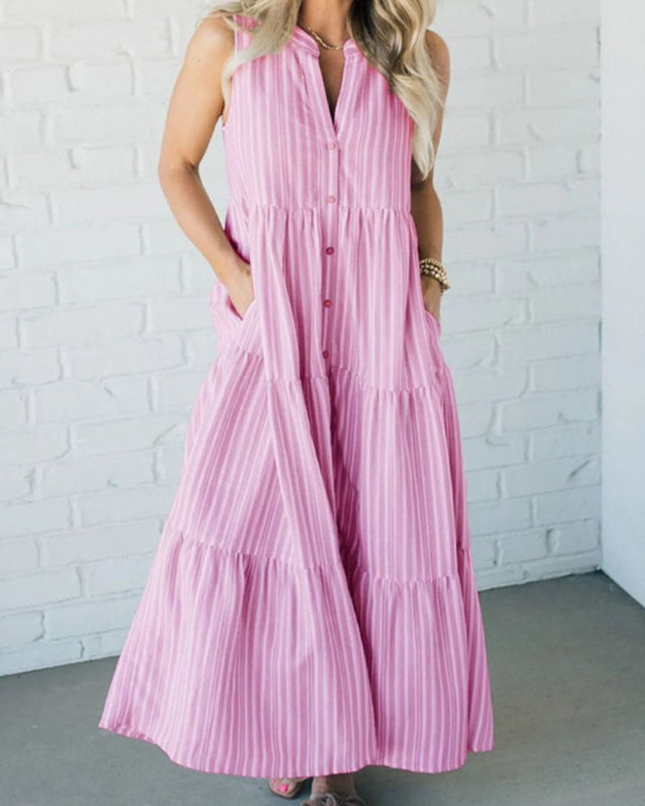 Carlin™ - Striped Sleeveless Dress