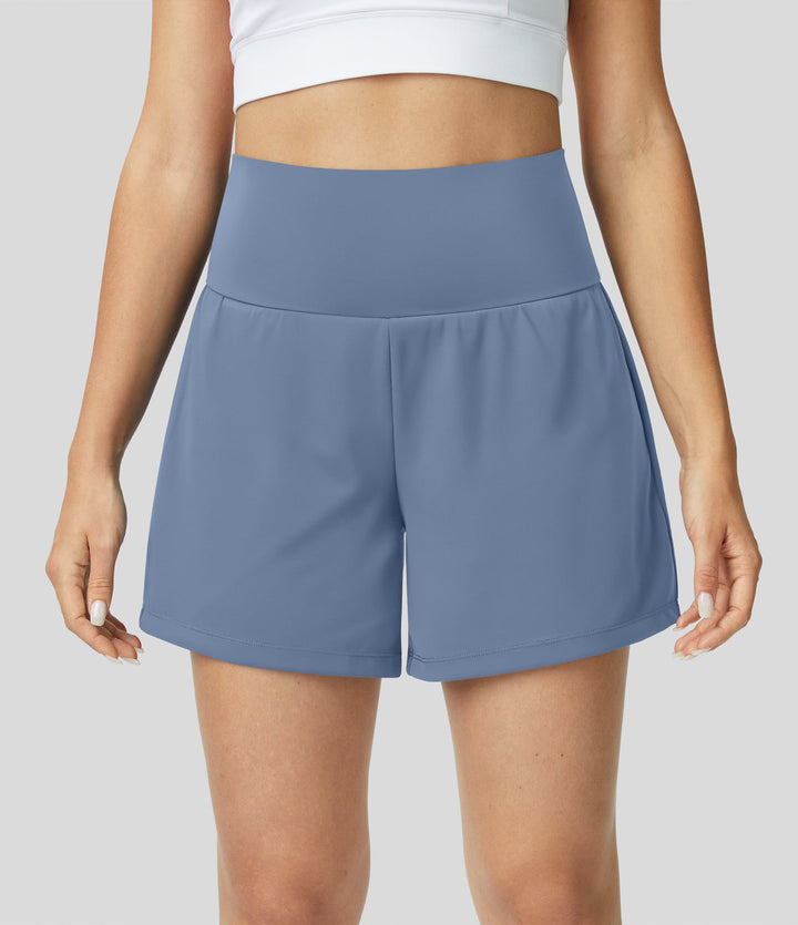 Luigia - 2-in-1 High-Waisted Yoga Shorts