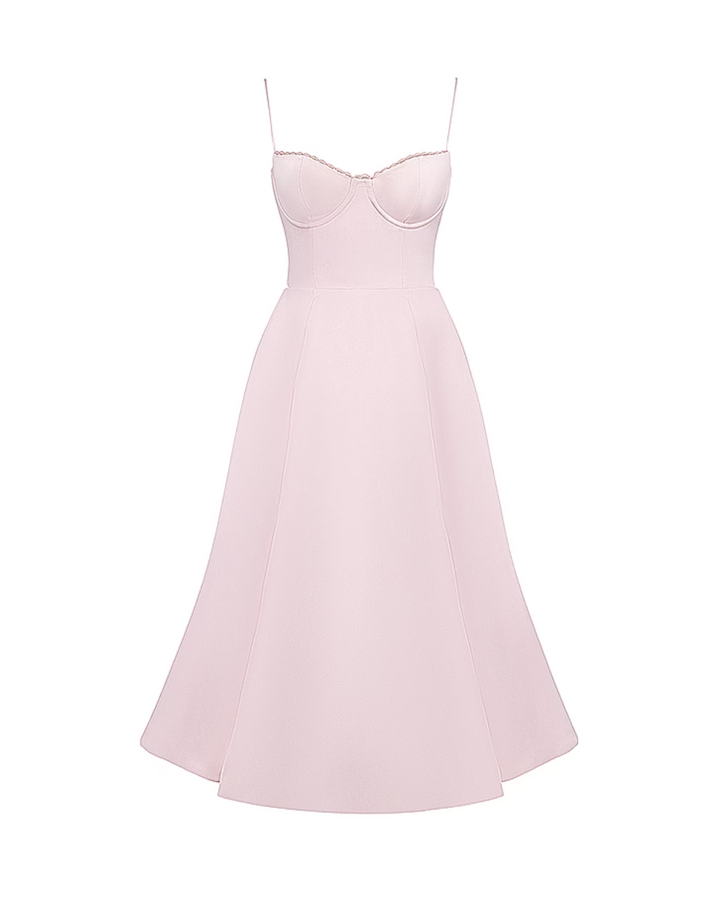Ophira™ - Elegant Corset Midi Dress