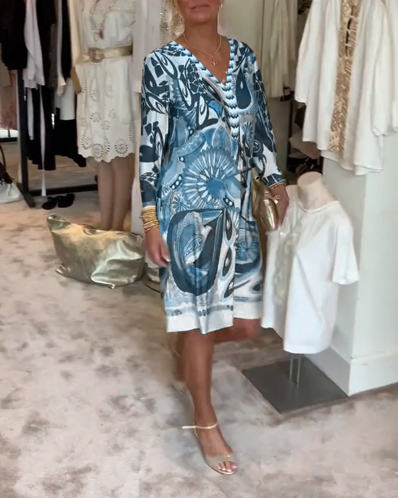 Moonie - Dress with Sun Ray Print