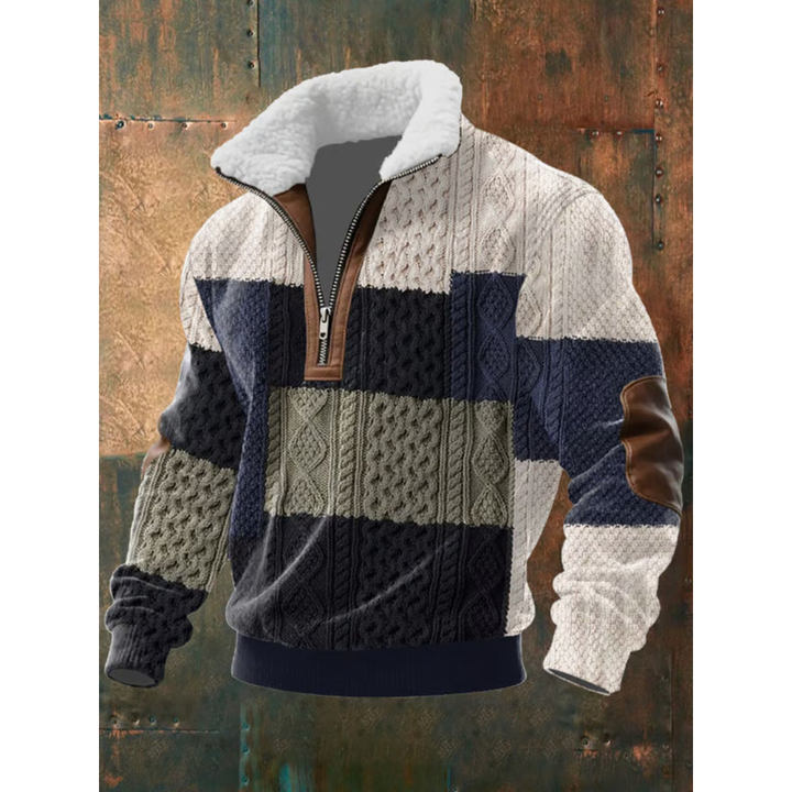 SILVORO | Fleece pullover with high collar