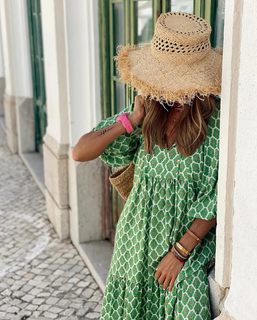 Elin | Boho Maxi Cotton Dress