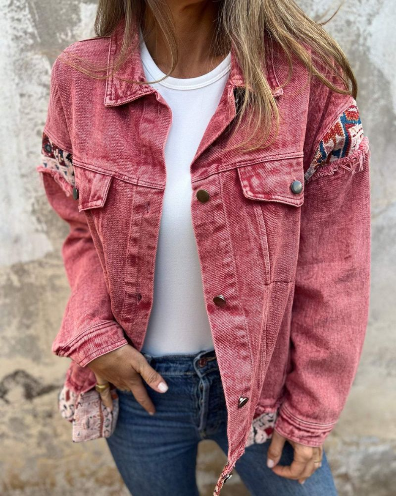 Eva™ - Denim Patchwork Casual Jacket
