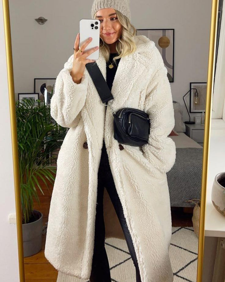Zoe - Long Teddy Coat