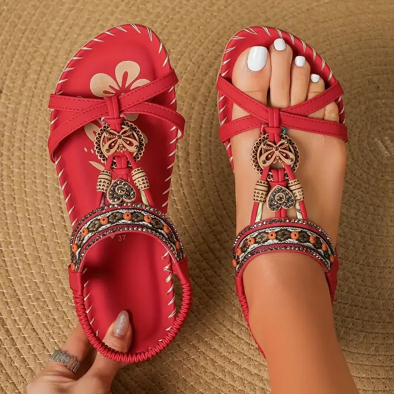 Colella™ - Elegant Orthopedic Floral Sandals