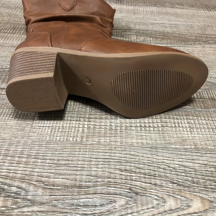 Galiene | Women’s Western Cowboy Boots for Wide Calves with a Low Heel