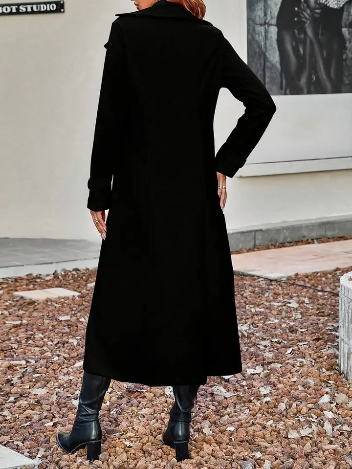 Klara - Double-Breasted Coat With Lapel Collar