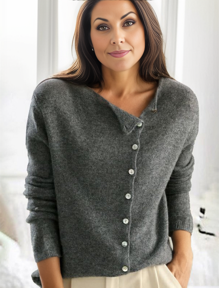 Aurora - Simple Plain Long-Sleeved Pullover