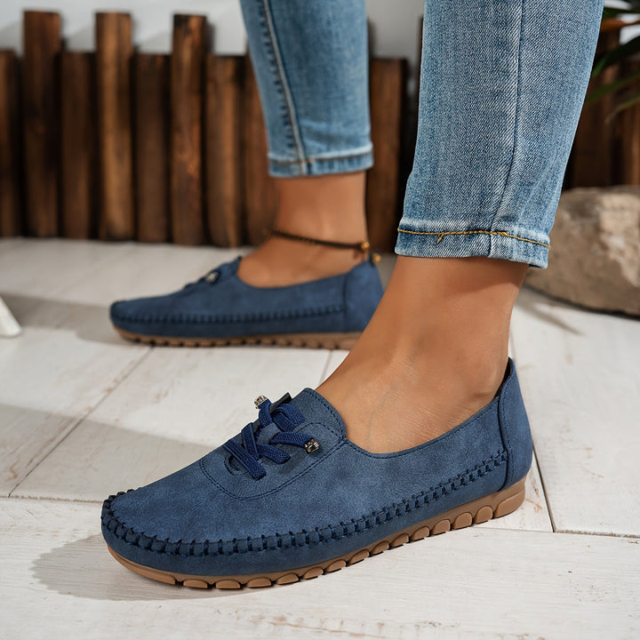 Orthelia™ – Supportive Cushioned Moccasins for Sensitive Feet
