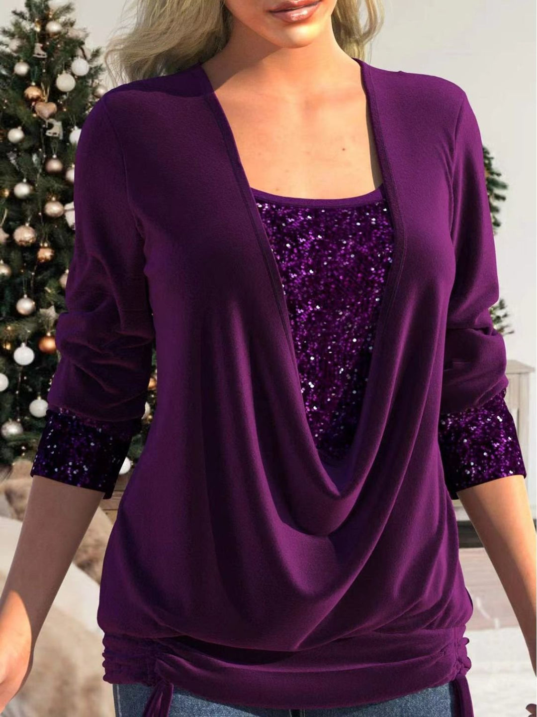 Flaire™ | Glitter Sequin Top