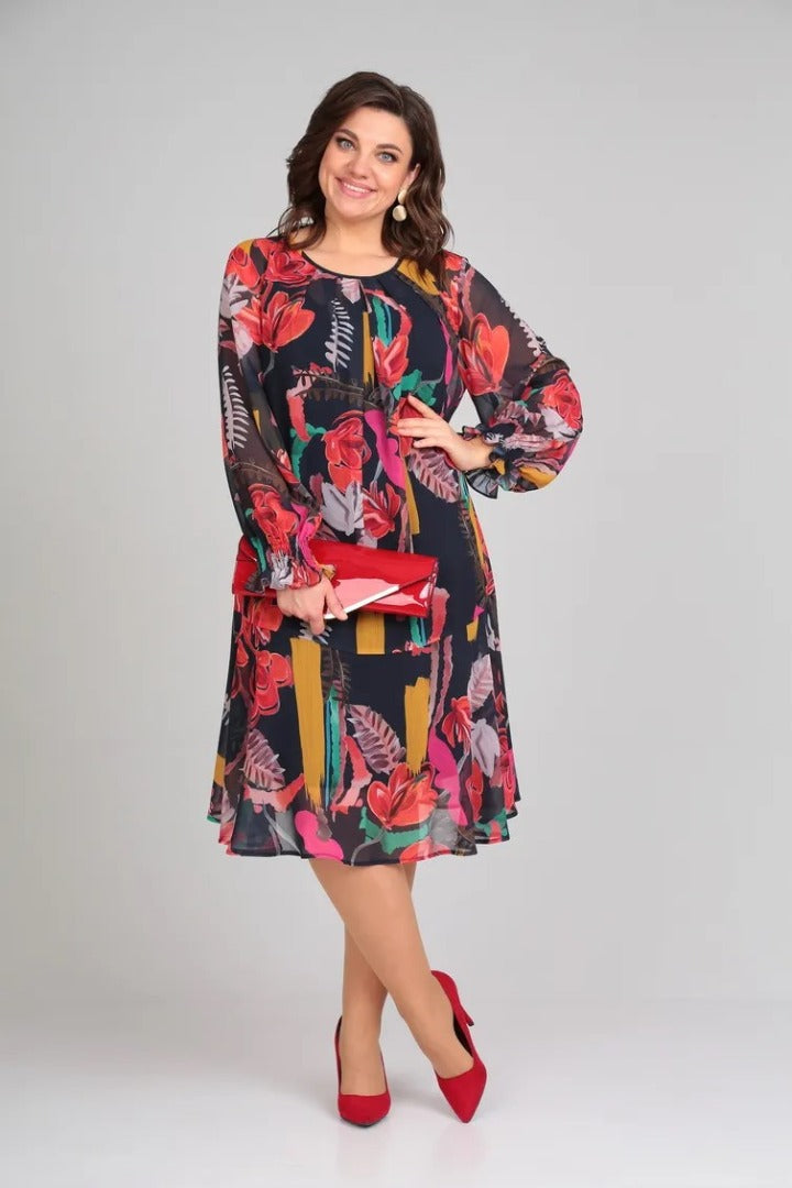 Andrea™ - Fashionable Floral Dress