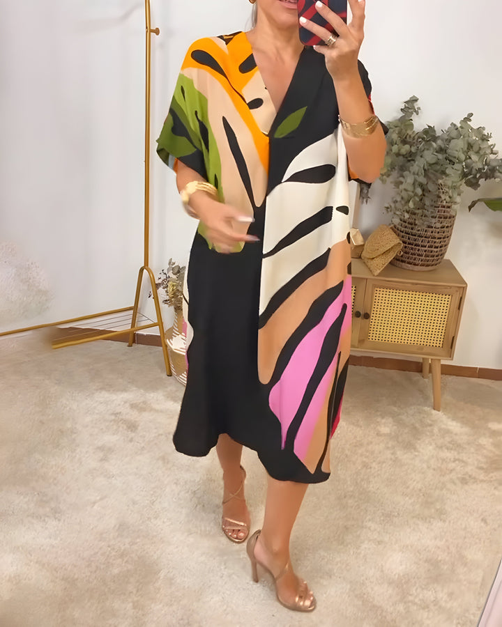 Rianna - Dress with abstract print