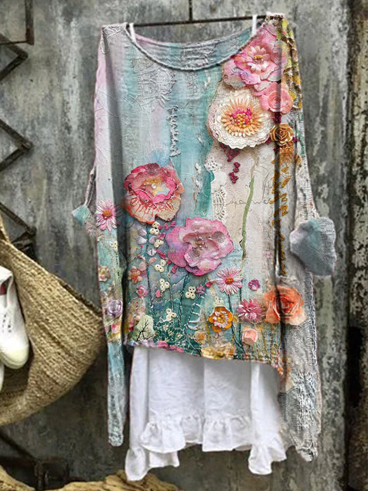 Seliane™ - Artistically Printed Blouse