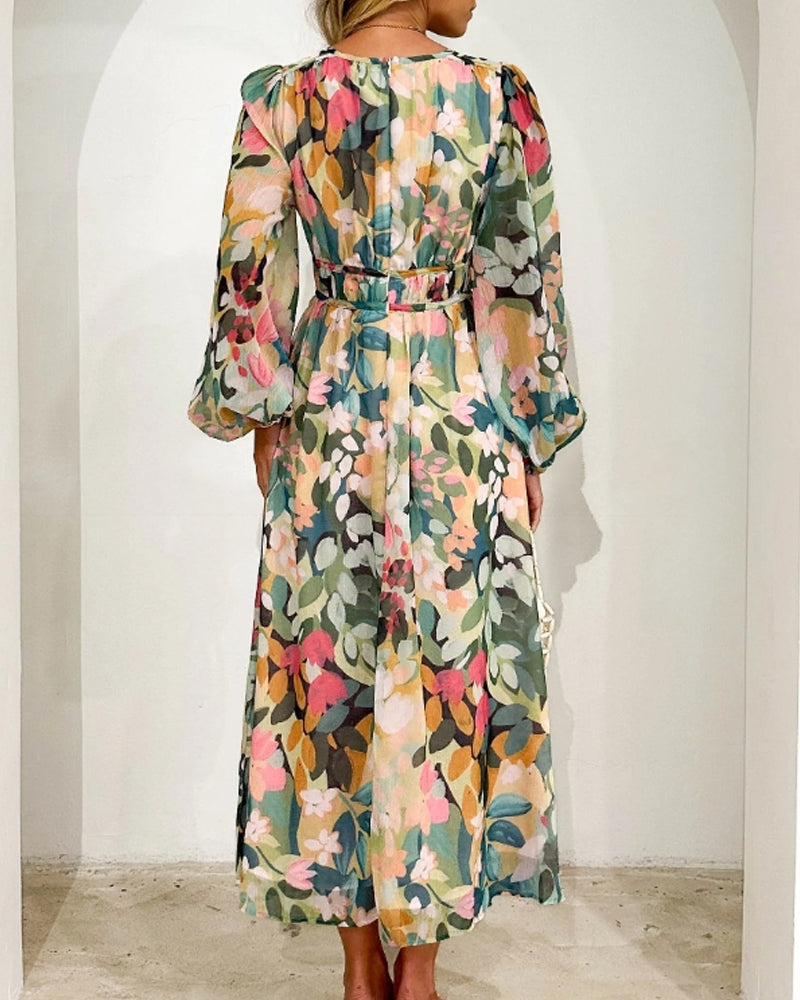 Sofie™ - Elegant Floral Dress