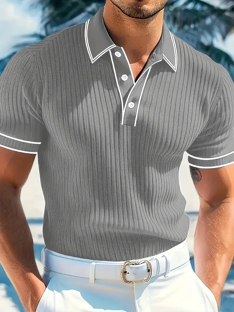 Emilio™ - Men's Tailored Ribbed Polo